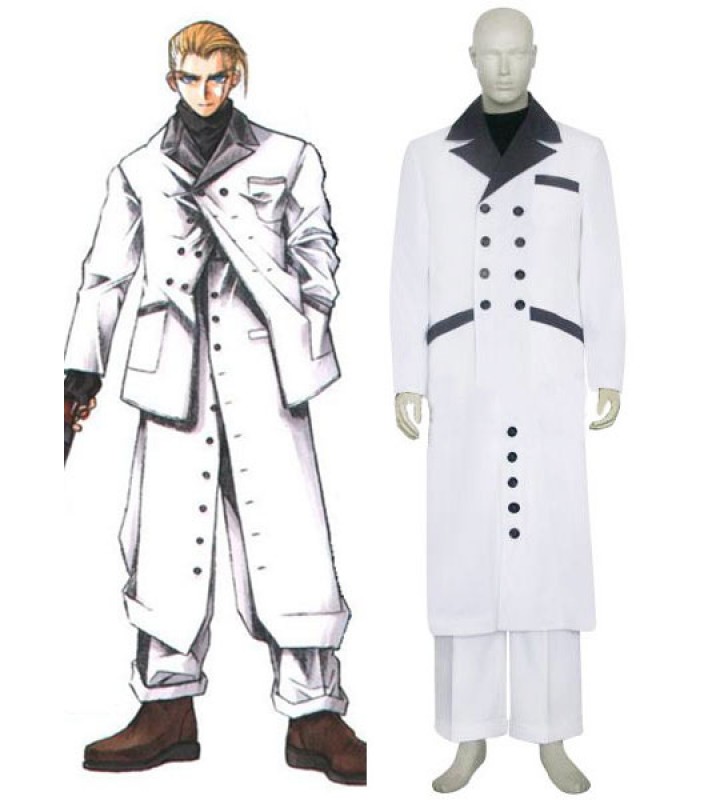 Final Fantasy VII Rufus Cosplay Shinra Costume Carnevale Carnevale Halloween