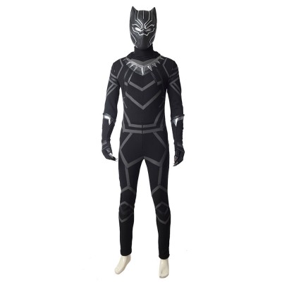 di Avengers Infinity War Black Panther T#39;Challa Costumi Cosplay Carnevale Halloween