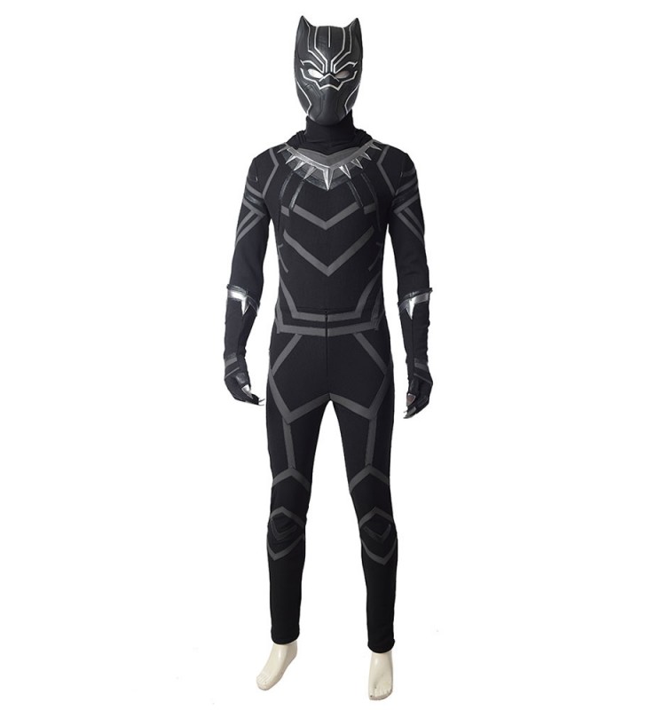 di Avengers Infinity War Black Panther T#39;Challa Costumi Cosplay Carnevale Halloween