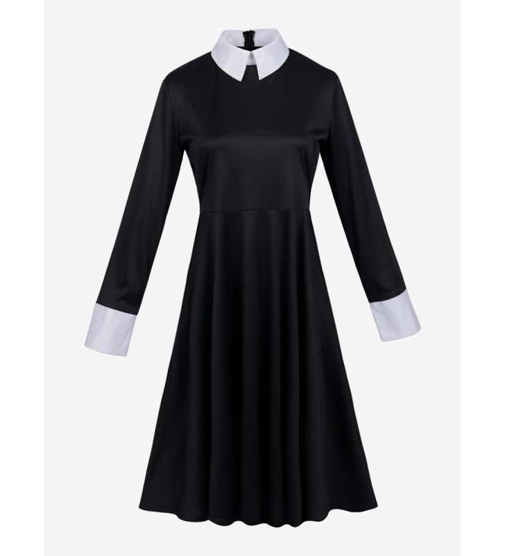 I costumi cosplay di a maniche lunghe del mercoledì della famiglia Addams TV Cosplay Carnevale Halloween