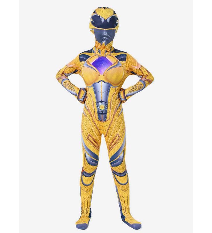 Power Rangers 2017 Moive Cosplay Kid Costumi Cosplay Carnevale Halloween