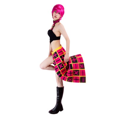 JoJos Bizarre Adventure Vento Aureo Vento d#39;oro Trish Una Costumi Cosplay Halloween