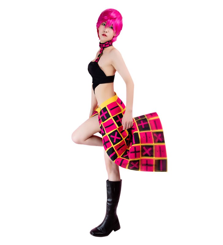 JoJos Bizarre Adventure Vento Aureo Vento d#39;oro Trish Una Costumi Cosplay Halloween