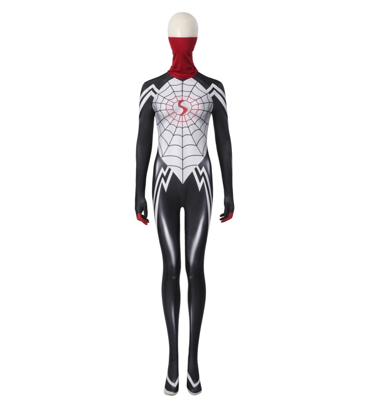 Costumi Spiderman da donna Costumi in fibra di poliestere per adulti Tuta Lycra Spandex