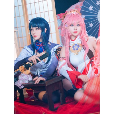 Genshin Impact Yae Miko Set completo Mihoyo gioco Costumi Cosplay