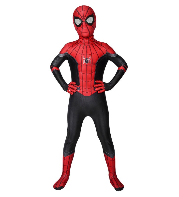 Marvel Comics Spider Man: Far From Home Cosplay Peter Parker Kid Lycra Spandex Cosplay Tuta Carnevale Halloween