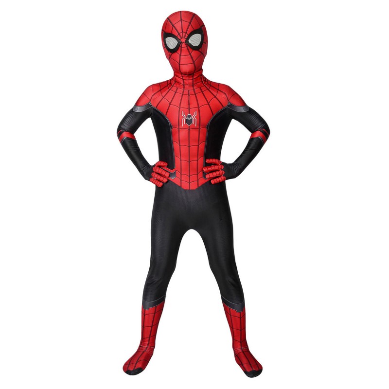 Marvel Comics Spider Man: Far From Home Cosplay Peter Parker Kid Lycra Spandex Cosplay Tuta Carnevale Halloween