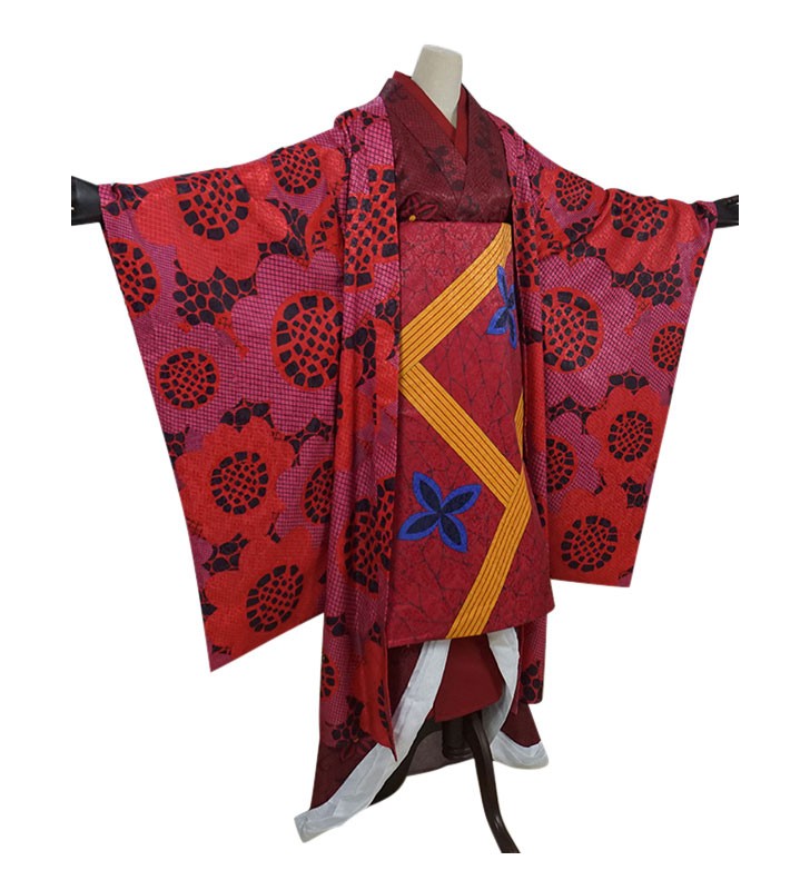Demon Slayer Kimetsu No Yaiba Oni Daki Kimono Set Completo Costumi Cosplay Halloween