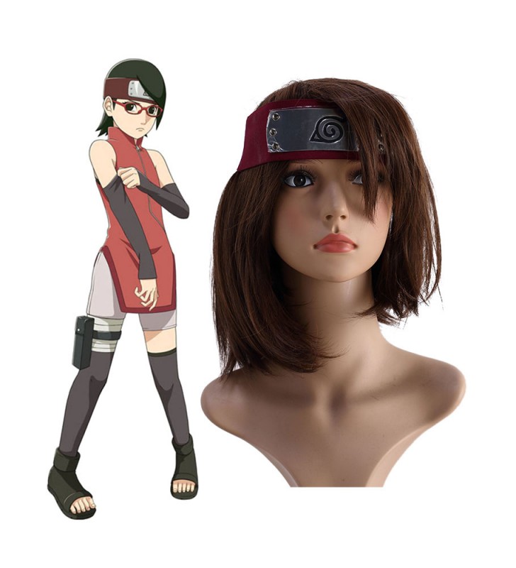 Costume Carnevale GRAFICO NARUTO il film Uchiha Sarada Headband Costumi Cosplay Halloween