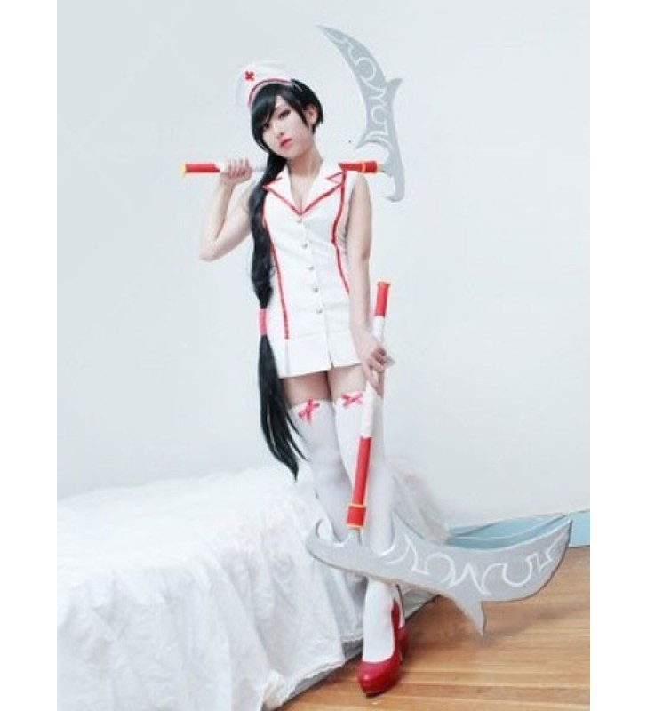 LOL League Of Legends Akali Nurse Costumi Cosplay Halloween