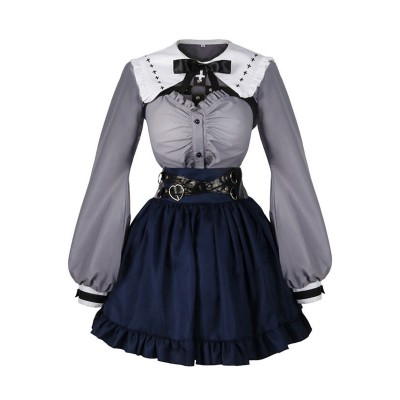 Vtuber Nijisanji Kuzuha Sanya Women Dress Outfit Costumi Cosplay di Carnevale Halloween