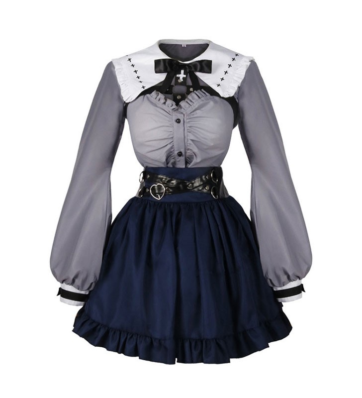 Vtuber Nijisanji Kuzuha Sanya Women Dress Outfit Costumi Cosplay di Carnevale Halloween