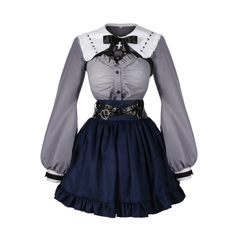 Vtuber Nijisanji Kuzuha Sanya Women Dress Outfit Costumi Cosplay di Carnevale Halloween
