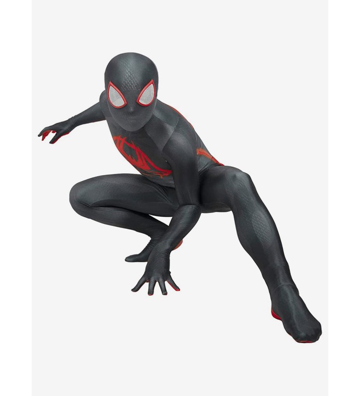 Cosplay di SpiderMan in The SpiderVerse Miles Morales Costumi Cosplay Halloween