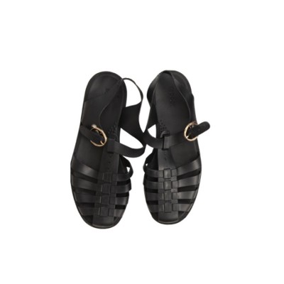 Loki Kang The Conqueror Cosplay Scarpe PU Sandali neri in pelle
