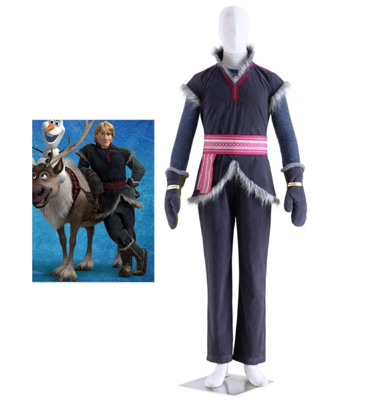 Frozen Kristoff Costumi Cosplay Carnevale Halloween