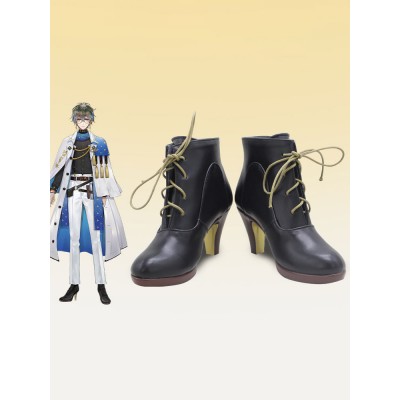 Vtuber Nijisanji Luxiem Ike Eveland Stivaletti Cosplay Scarpe Stivali Cosplay in pelle PU