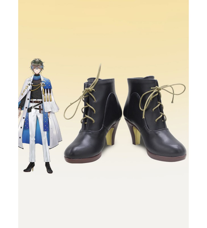 Vtuber Nijisanji Luxiem Ike Eveland Stivaletti Cosplay Scarpe Stivali Cosplay in pelle PU