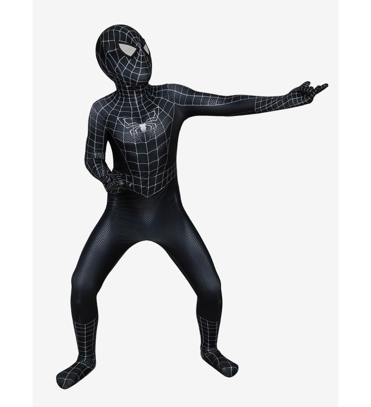 Spider Man Cosplay SpiderMan 3 Film Kid Venom SpiderMan Cosplay Suit Carnevale