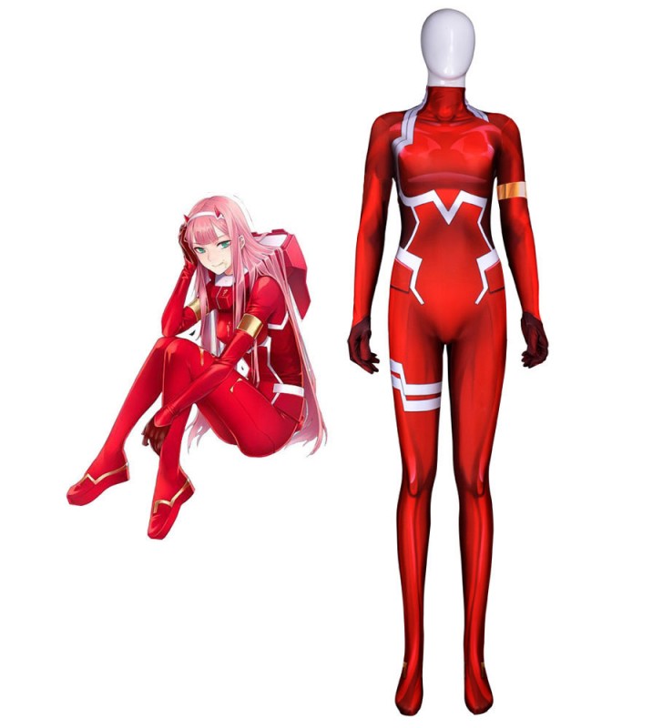 Costume Carnevale 2023Tesoro in Frankxx 02 Zero Due di Tuta in Lycra Spandex Catsuit Costumi Cosplay Carnevale Halloween