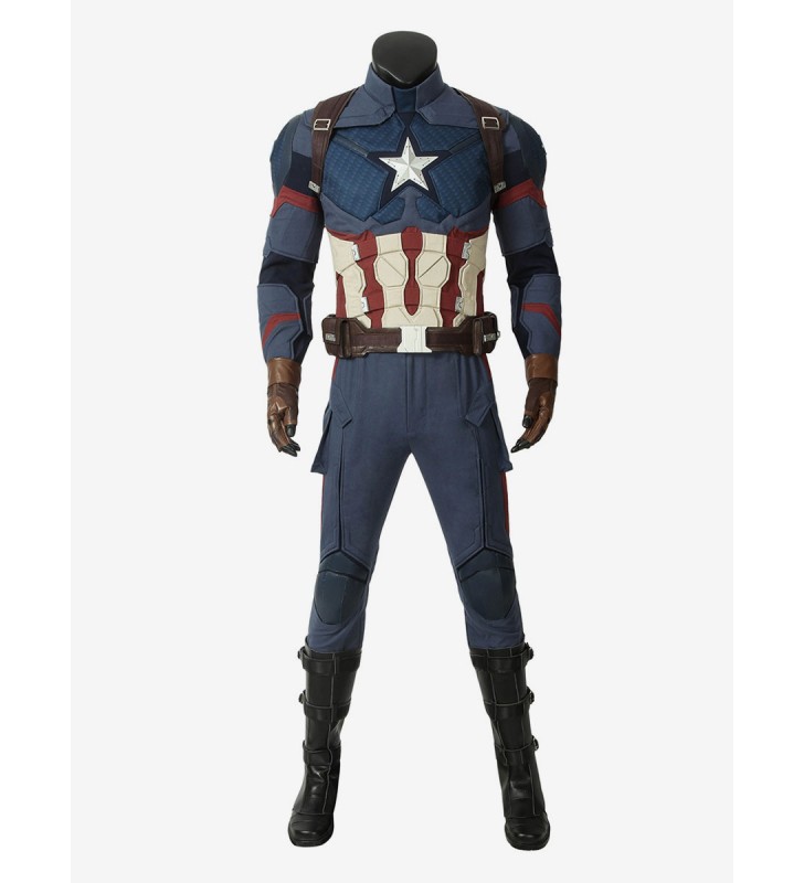 Marvel Comics Avenger Endgame Infinity War Capitan America Steve Rogers Costumi Cosplay Carnevale