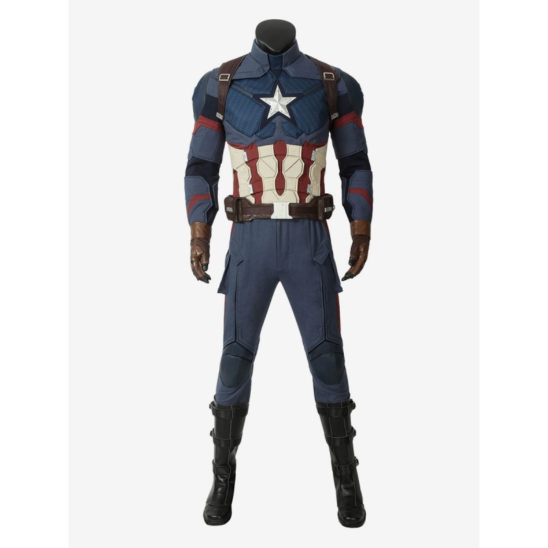 Marvel Comics Avenger Endgame Infinity War Capitan America Steve Rogers Costumi Cosplay Carnevale