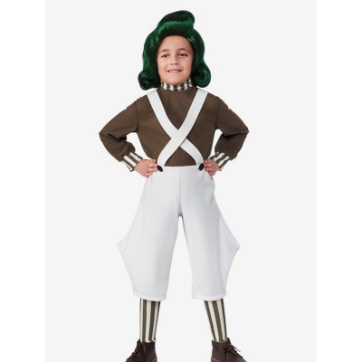 Charlie e la Fabbrica di Cioccolato Cosplay Oompa Loompa Kid Costumi Cosplay