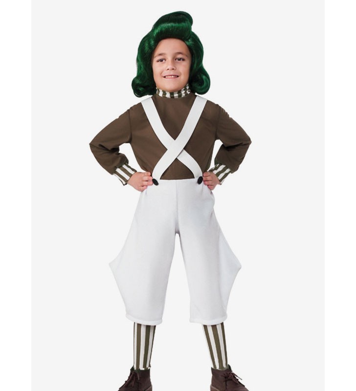 Charlie e la Fabbrica di Cioccolato Cosplay Oompa Loompa Kid Costumi Cosplay