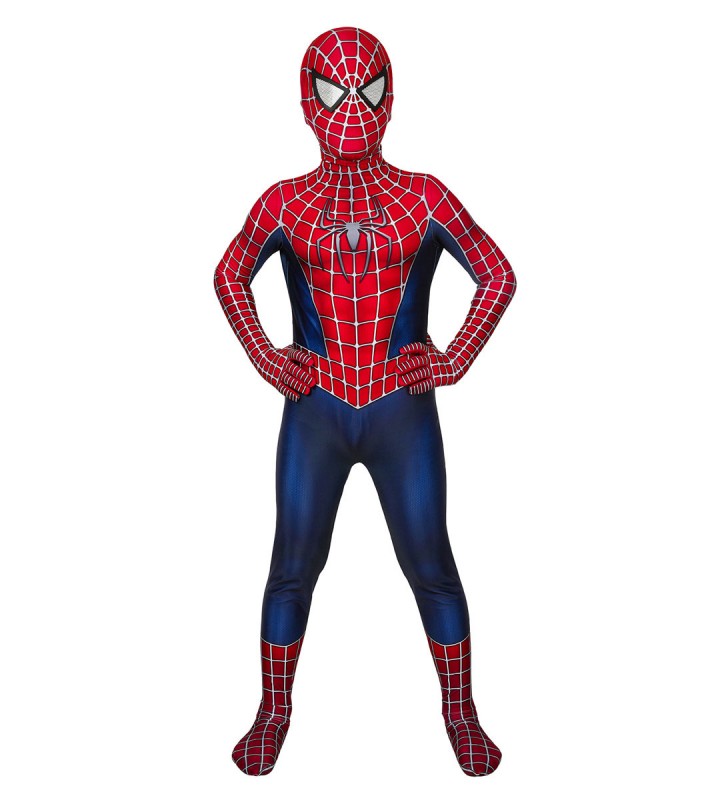 Marvel Comics Marvel Spider Man Kid Zentai Suit Carnevale Costumi Cosplay Carnevale Halloween