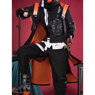 Vtuber Nijisanji Noctyx Alban Knox Outfit di Premium Set completo in 11 pezzi Costumi Cosplay Carnevale Halloween
