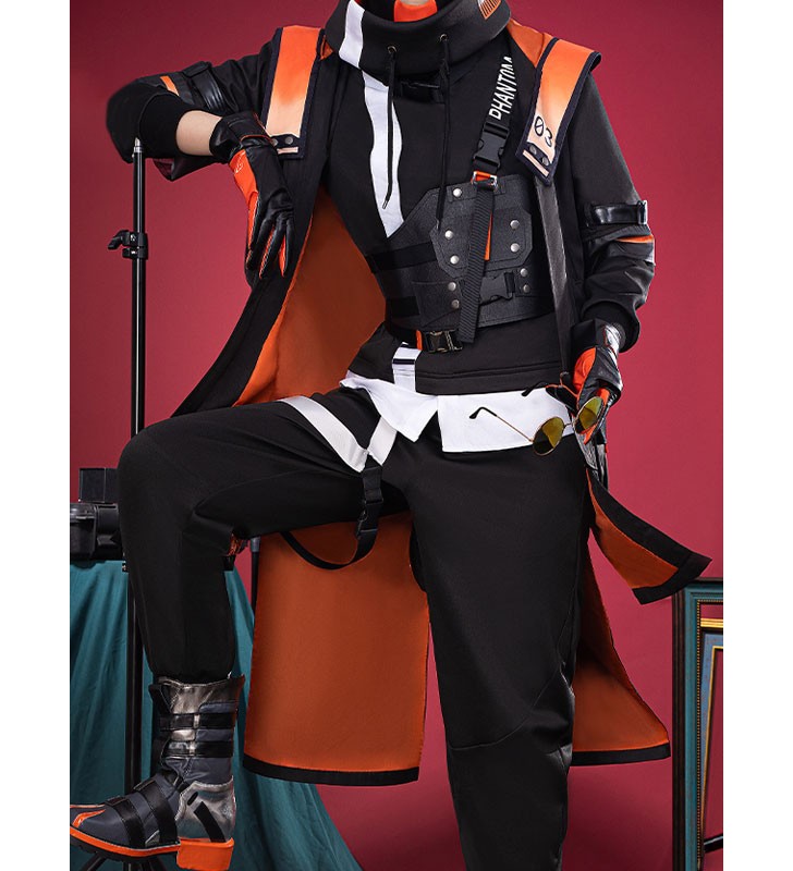 Vtuber Nijisanji Noctyx Alban Knox Outfit di Premium Set completo in 11 pezzi Costumi Cosplay Carnevale Halloween