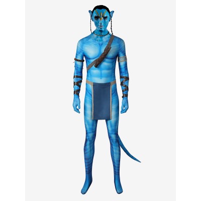 Tuta cosplay di Avatar 2 La via dell#39;acqua Jake Sully Carnevale Halloween