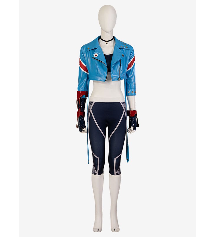 Street Fighter 6 Gioco Cosplay Cammy Costumi Cosplay con calzini e collana Carnevale Halloween