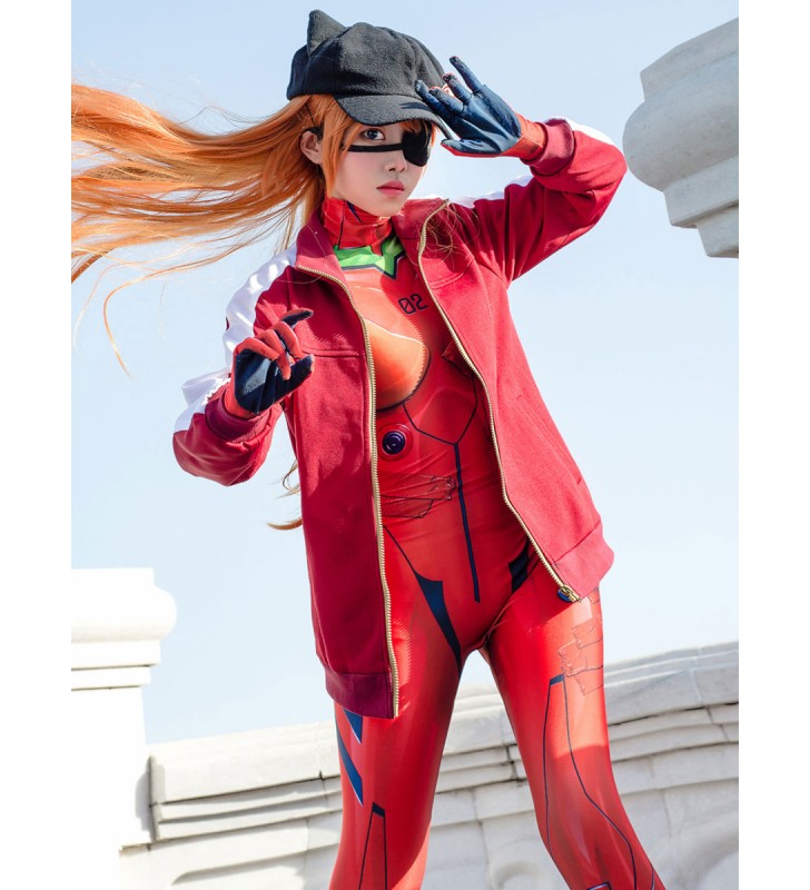 EVA Neon Genesis Evangelion Asuka Langley Sohryu SOLO CAPPOTTO Costumi Cosplay