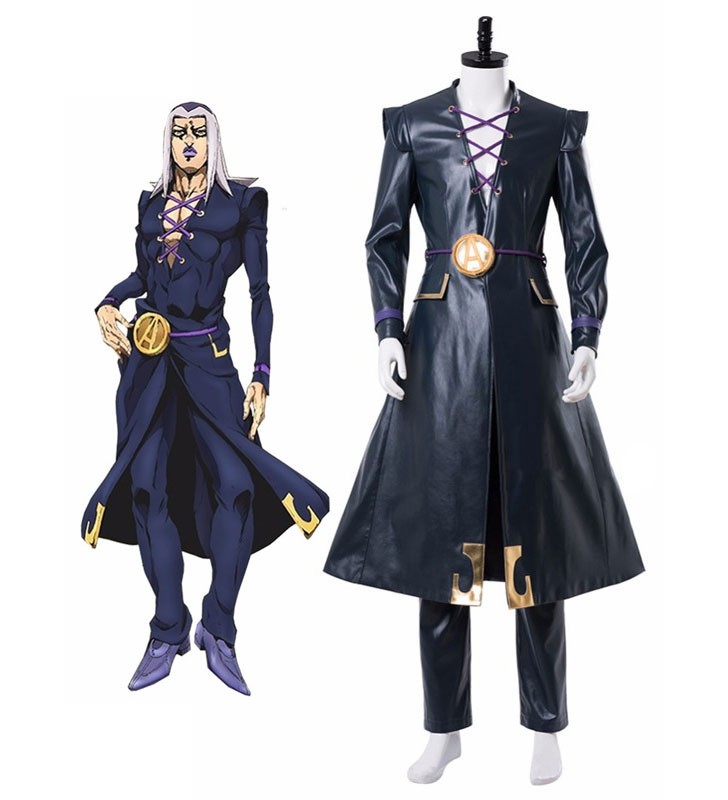 JoJo Bizarre Adventure Golden Wind Leone Abbacchio Set Completo Costumi Cosplay Carnevale