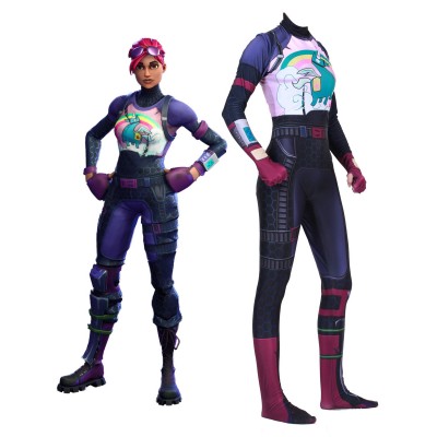 Costumi Cosplay Fortnite Dark Navy Gioco Fortnite Body Body Tuta Brite Bommber Lycra Spandex Gioco per bambini Costumi Cosplay Halloween