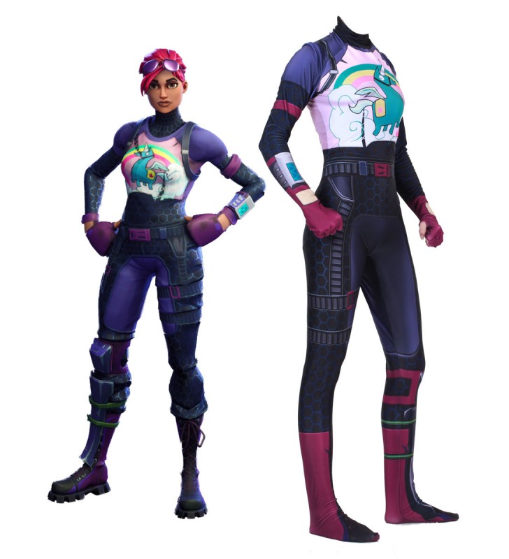 Costumi Cosplay Fortnite Dark Navy Gioco Fortnite Body Body Tuta Brite Bommber Lycra Spandex Gioco per bambini Costumi Cosplay Halloween