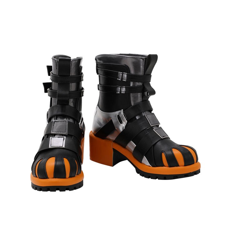 Vtuber Nijisanji Noctyx Alban Knox Scarpe Cosplay Stivali in pelle PU Halloween