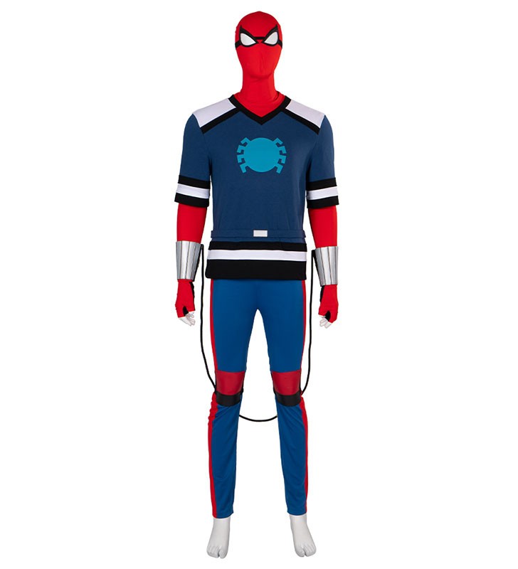 SpiderMan Cosplay SpiderMan Homecoming Felpa con cappuccio intera Cosplay