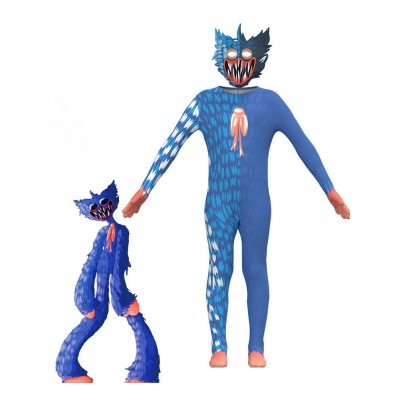 Gioco Poppy Playtime Huggy Wuggy Kissy Missy Kids con maschera Ragazzi Ragazze Tuta Fancy Dress Costumi Cosplay Carnevale Halloween