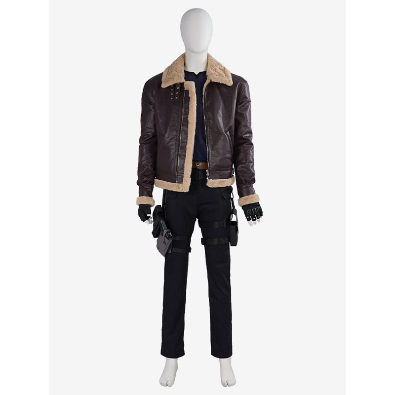 Resident Evil 4 Remake Gioco Cosplay Leon S Kennedy Interi costumi cosplay senza scarpe
