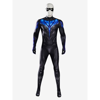 Tuta cosplay di DC Comics Titans Nightwing Carnevale Halloween