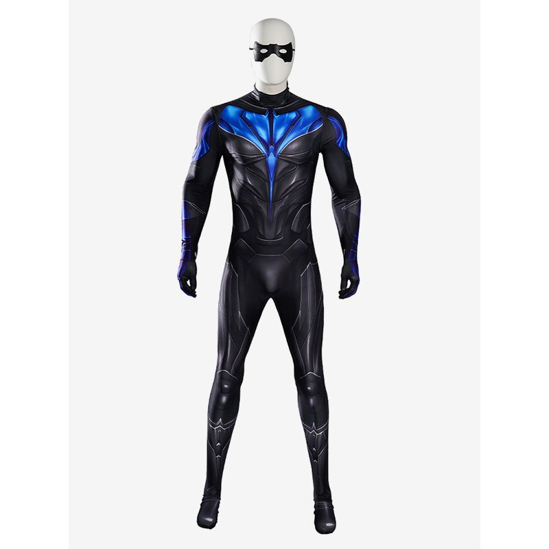 Tuta cosplay di DC Comics Titans Nightwing Carnevale Halloween