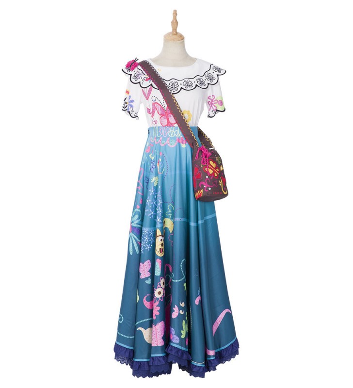 Encanto e la casa piena di magia Mirabel Set completo Costumi Cosplay Carnevale Halloween