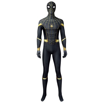 Spiderman Cosplay Tuta Nera Lycra Spandex Tuta Marvel Film Costumi Cosplay