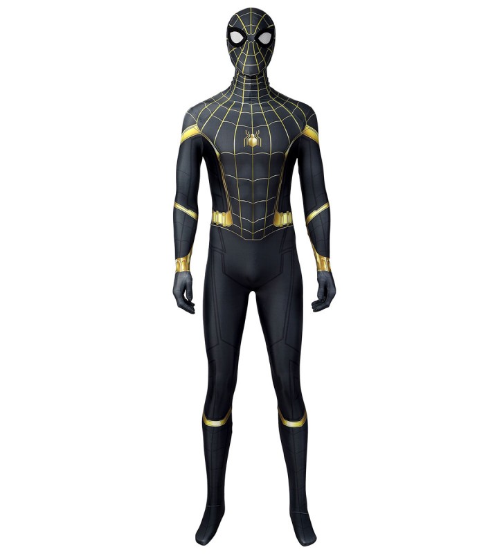 Spiderman Cosplay Tuta Nera Lycra Spandex Tuta Marvel Film Costumi Cosplay
