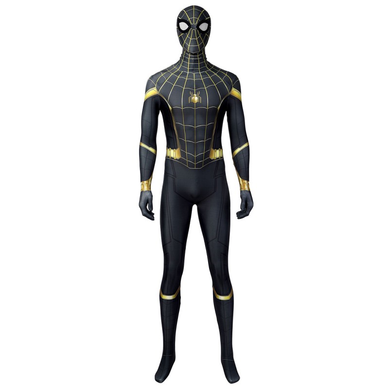 Spiderman Cosplay Tuta Nera Lycra Spandex Tuta Marvel Film Costumi Cosplay