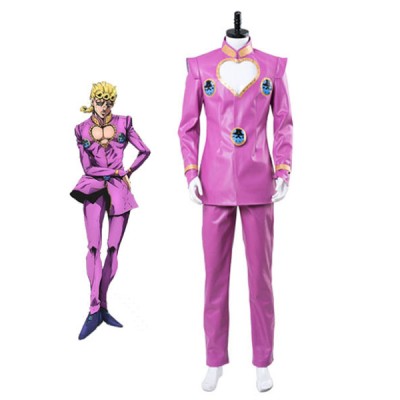 Costume Carnevale Jojo#39;s Bizarre Adventure Golden Wind Giorno Giovanna Costumi Cosplay Halloween