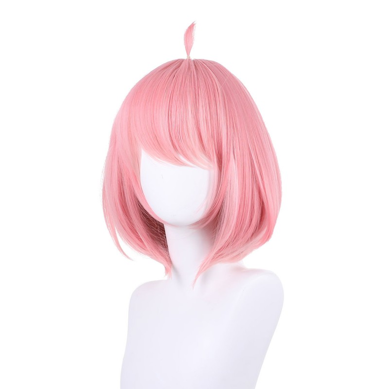 Anime SPY×FAMILY Parrucca cosplay capelli rosa Anya Forger Bob Cut