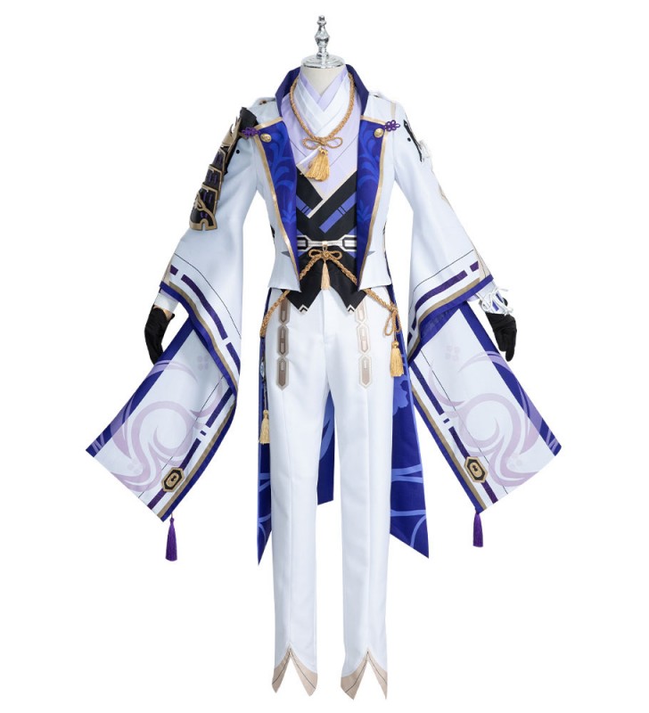 Gioco Genshin Impact Kamisato Ayato Outfit Costume di Carnevale di Costumi Cosplay Halloween